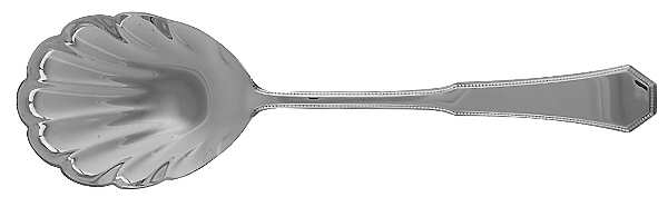 American Federal (Sterling, 1982) Solid Salad Serving Spoon