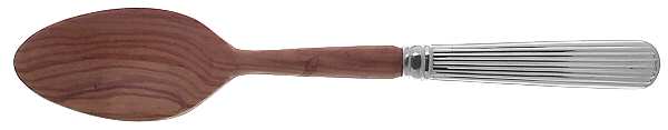Ashmont (Sterling, 1990) Salad Serving Spoon with Wooden Bowl