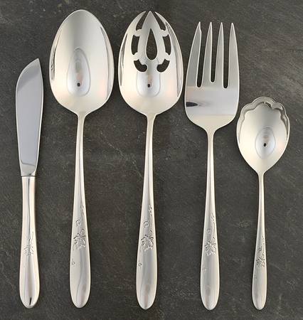 Autumn Leaves (Sterling, 1957) 5 Piece Hostess Set