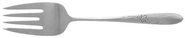 Autumn Leaves (Sterling, 1957) Medium Solid Cold Meat Serving Fork