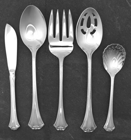 Country French (Stainless, 1984) 5 Piece Hostess Set