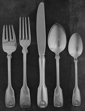 Colonial Shell (Stainless, 1961) 5 Piece Place Setting