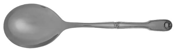 Colonial Shell (Stainless, 1961) Casserole Spoon with Smooth Stainless Bowl HC
