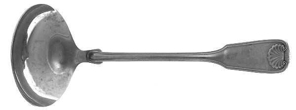 Colonial Shell (Stainless, 1961) Solid Gravy Ladle