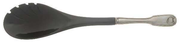 Colonial Shell (Stainless, 1961) Salad Serving Fork with Plastic Prongs