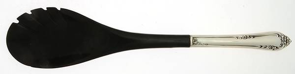 Dancing Flowers (Sterling, 1950) Salad Serving Fork with Plastic Prongs