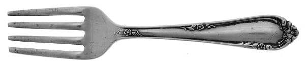 Dancing Flowers (Sterling, 1950) Baby Fork