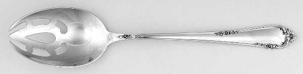 Dancing Flowers (Sterling, 1950) Pierced Tablespoon (Serving Spoon)