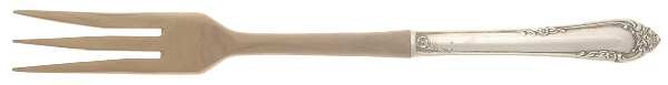 Dancing Flowers (Sterling, 1950) Salad Serving Fork with Wooden Prongs