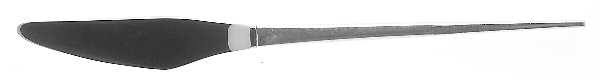 Dimension (Sterling, 1961) Modern Hollow Butter Spreader (Stainless)