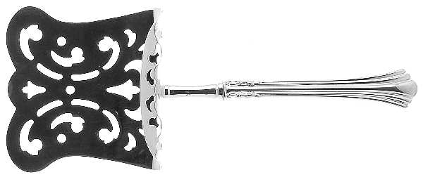 Eighteenth Century (Sterling, 1971, Newer) Hollow Asparagus Server with Silverplate Hood