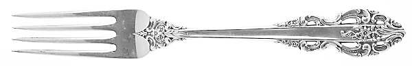 El Greco (Sterling, 1972, No Monograms) Fork