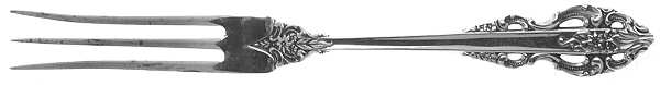 El Greco (Sterling, 1972, No Monograms) Strawberry Fork