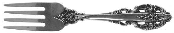 El Greco (Sterling, 1972, No Monograms) Baby Fork
