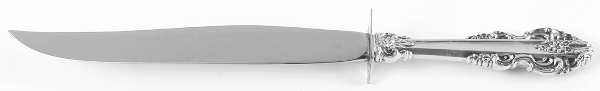 El Greco (Sterling, 1972, No Monograms) Large Stainless Blade Roast Carving Knife