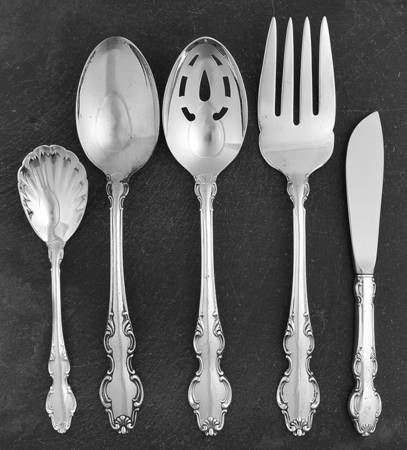 English Crown (Silverplate, 1968) 5 Piece Hostess Set