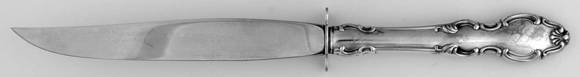 English Crown (Silverplate, 1968) Small Steak Carving Knife with Stainless Blade