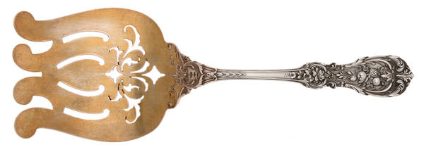 Francis I (Sterling, Eagle-R-Lion, 1907) Large Solid Asparagus Serving Fork