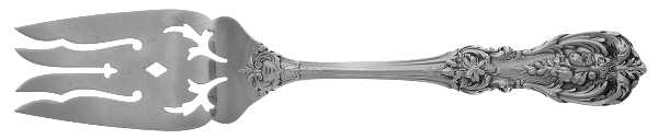 Francis I (Sterling, Eagle-R-Lion, 1907) Small Pierced Cold Meat Serving Fork