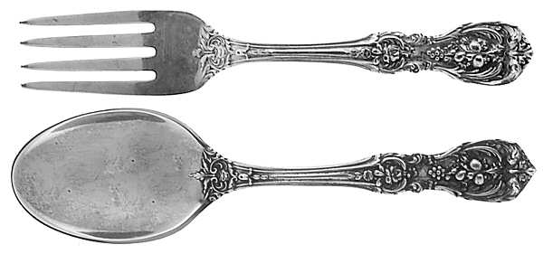 Francis I (Sterling, Eagle-R-Lion, 1907) 2 Pc Baby Set (BF, BS)