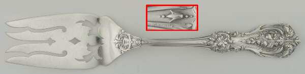 Francis I (Sterling, Eagle-R-Lion, 1907) Small Pierced Cold Meat Serving Fork