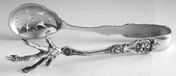 Francis I (Sterling, Eagle-R-Lion, 1907) Large Ice Serving Tongs