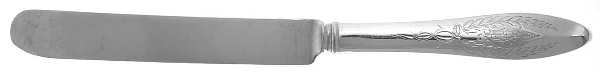 French Antique-Engraved (Sterling) Old French Hollow Knife with Bolster