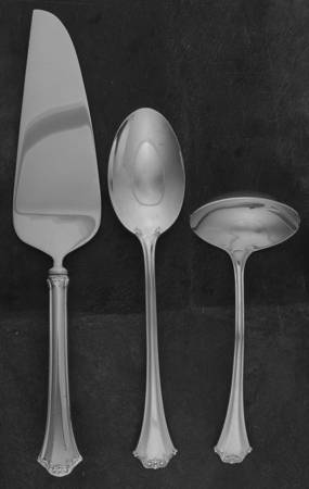 French Chippendale (Silverplate-1981) 3 Piece Completer Set