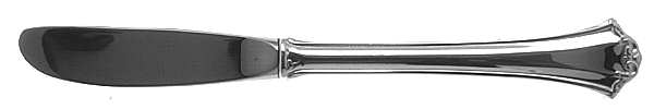 French Chippendale (Silverplate-1981) Modern Hollow Butter Spreader (Stainless)