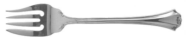 French Chippendale (Silverplate-1981) Individual Salad Fork