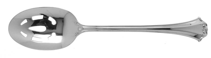 French Chippendale (Silverplate-1981) Pierced Tablespoon (Serving Spoon)