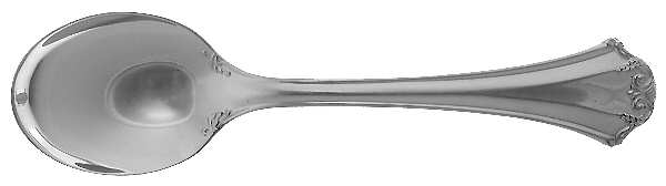 French Chippendale (Silverplate-1981) Straight Handle Baby Spoon