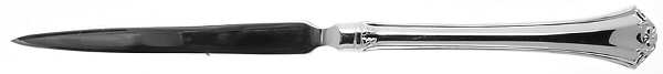 French Chippendale (Silverplate-1981) Letter Opener Solid Piece