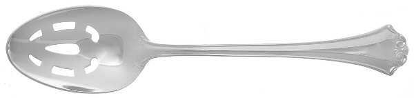 French Chippendale (Silverplate-1981) Small Pierced Serving Tablespoon