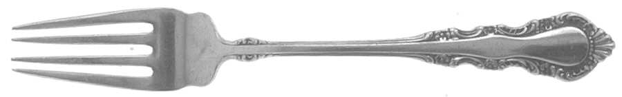 Georgian Rose (Sterling, 1941, No Monograms) Youth Fork