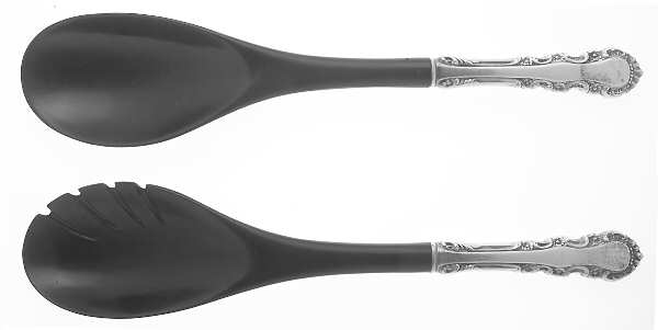 Georgian Rose (Sterling, 1941, No Monograms) Plastic Bowl 2-Piece Salad Set