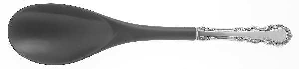Georgian Rose (Sterling, 1941, No Monograms) Salad Serving Spoon with Plastic Bowl