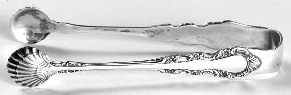 Georgian Rose (Sterling, 1941, No Monograms) Sugar Tongs