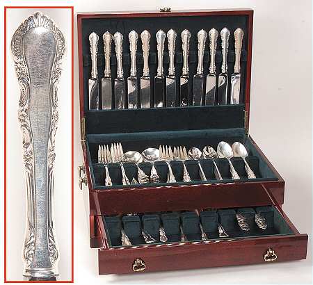 Georgian Rose (Sterling, 1941, No Monograms) 93 Piece Set