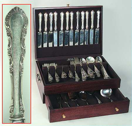 Georgian Rose (Sterling, 1941, No Monograms) 90 Piece Set
