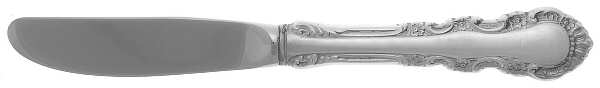 Georgian Rose (Sterling, 1941, No Monograms) Modern Hollow Butter Spreader (Stainless) by Reed & Barton