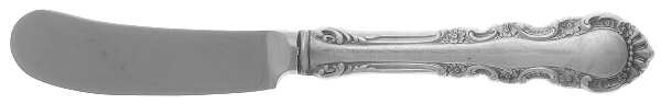 Georgian Rose (Sterling, 1941, No Monograms) Butter Spreader Hollow Hdl-Paddle/Stainless Blade
