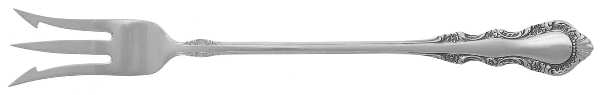 Georgian Rose (Sterling, 1941, No Monograms) Short Handle Pickle/Olive Fork