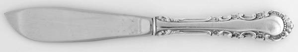 Georgian Rose (Sterling, 1941, No Monograms) Hollow Handle Master Butter Knife
