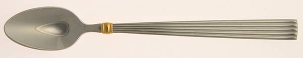 Golden Crescendo (Stainless, Gold Accent) Iced Tea Spoon