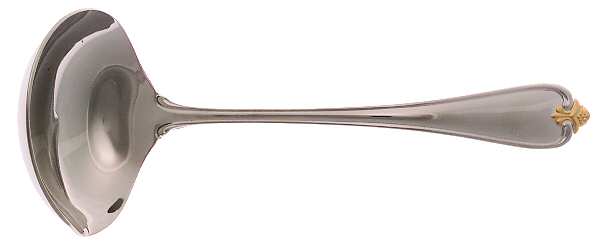 Golden Rosecliff (Stainless-Gold Accent) Solid Gravy Ladle