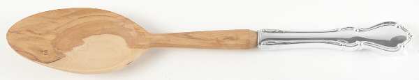 Hampton Court (Sterling, 1964) Salad Serving Spoon with Wooden Bowl