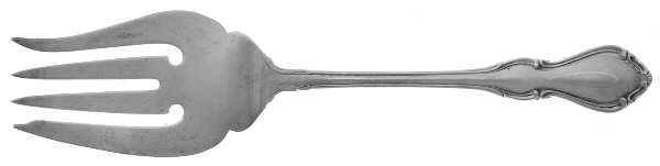 Hampton Court (Sterling, 1964) Medium Solid Cold Meat Serving Fork by Reed & Barton