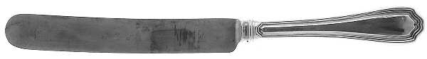 Hepplewhite-Plain (Sterling, 1907, No Monos) Old French Hollow Knife with Bolster
