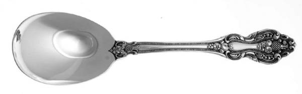 King Francis (Silverplate, 1975) Solid Smooth Casserole Spoon